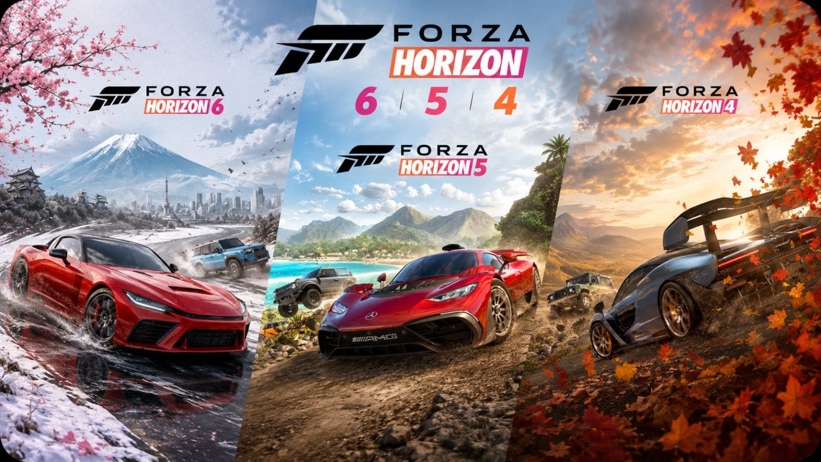 Combos Forza Horizon 4,5 e 6